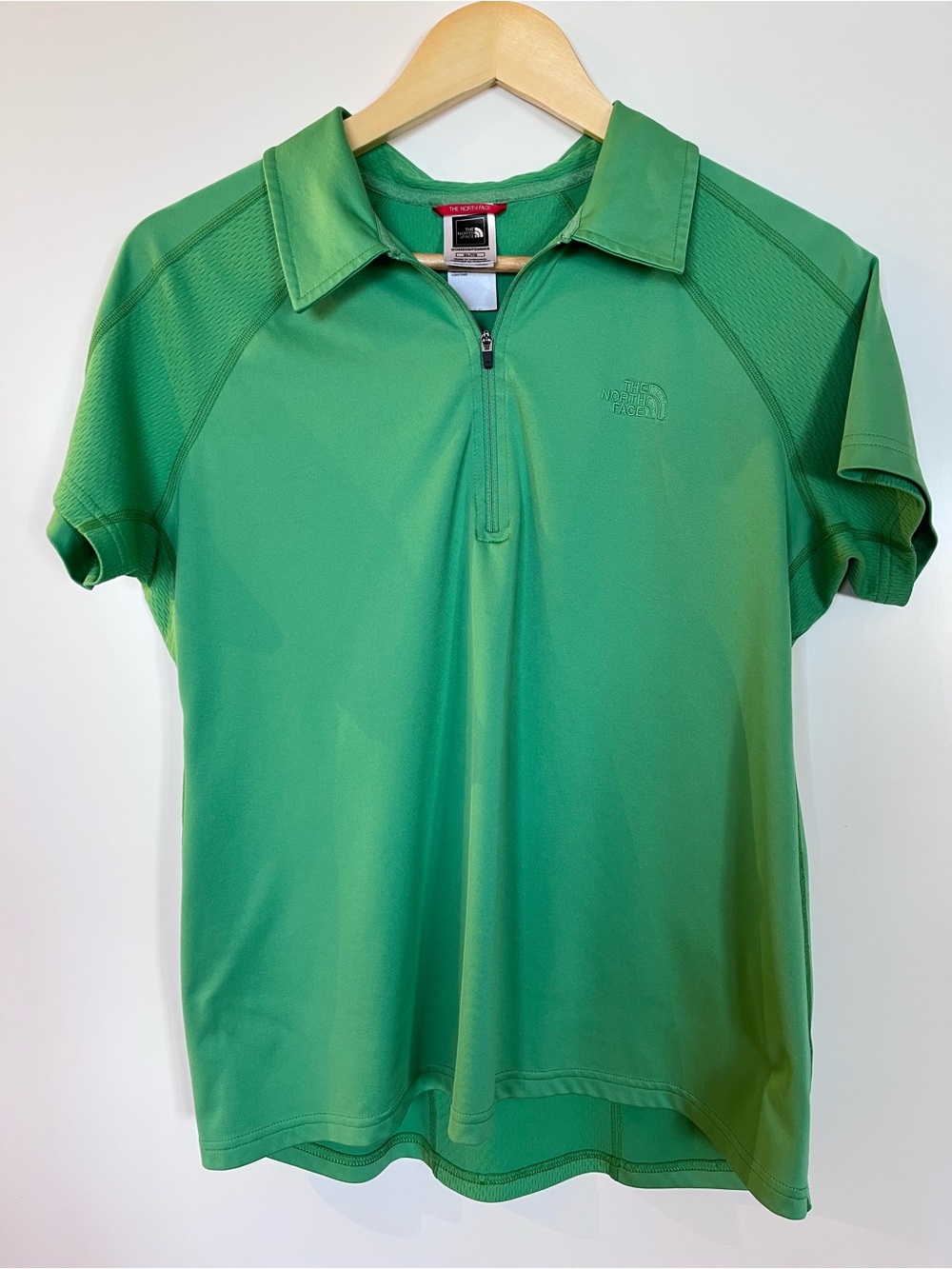 Women’s The North Face Quarter‑Zip Top XL • Green • Lightweight Performance